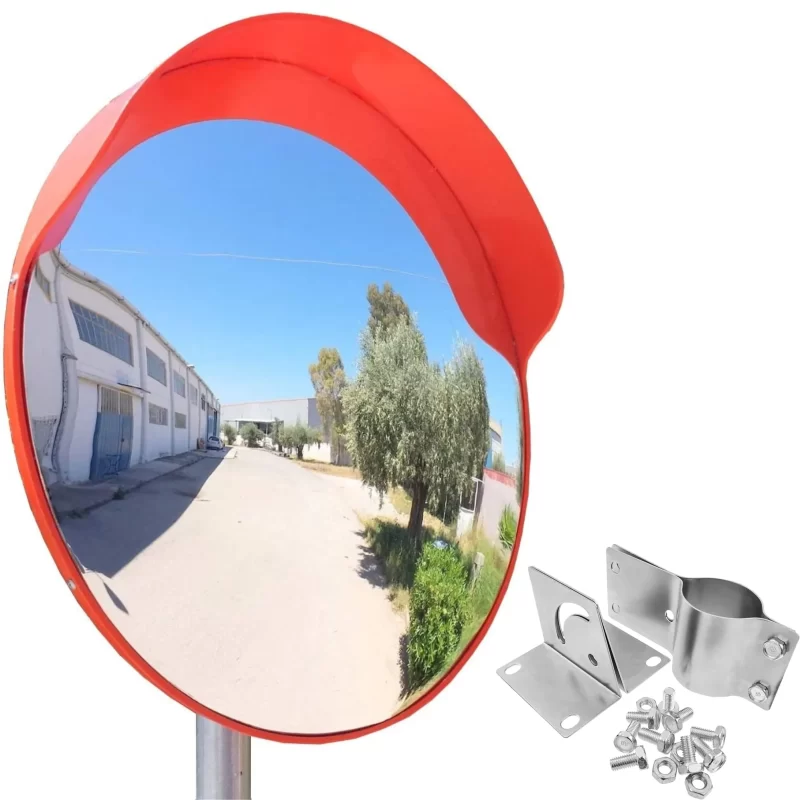 Espelho Convexo 60cm Segurança Trânsito Armazém Exterior