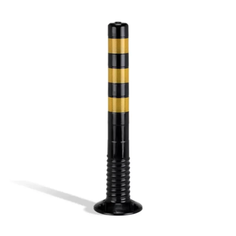 Poste Flexível 75cm Sinalização Trânsito Estacionamento Faixas Refletoras