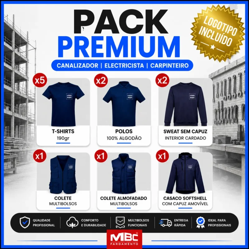 Pack Premium- Eletricistas / Canalizadores / Carpinteiros