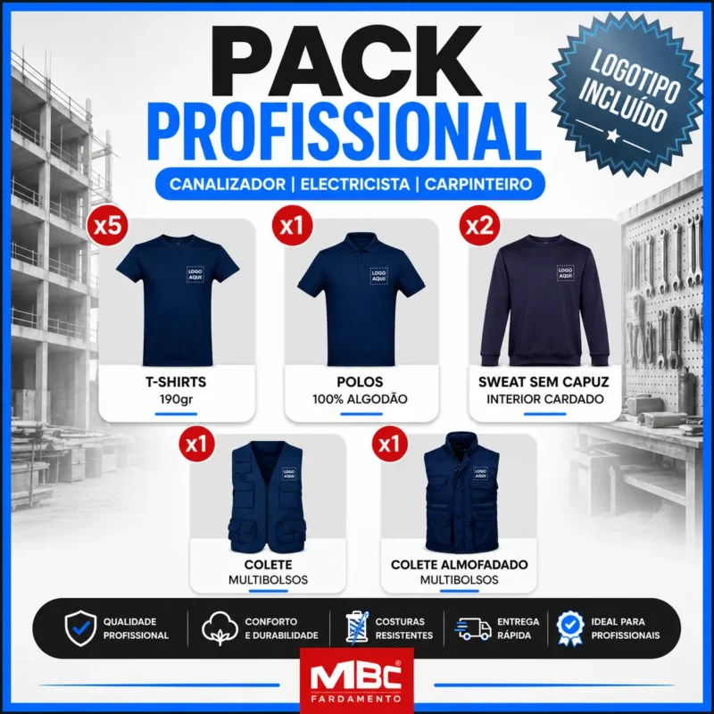 Pack Profissional- Eletricistas / Canalizadores / Carpinteiros