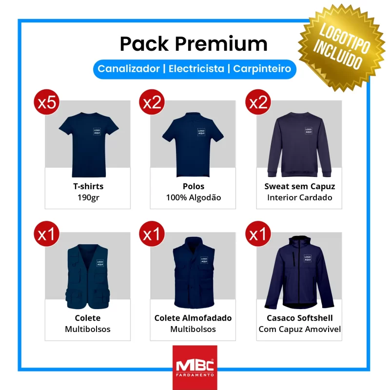 Pack Premium- Eletricistas / Canalizadores / Carpinteiros