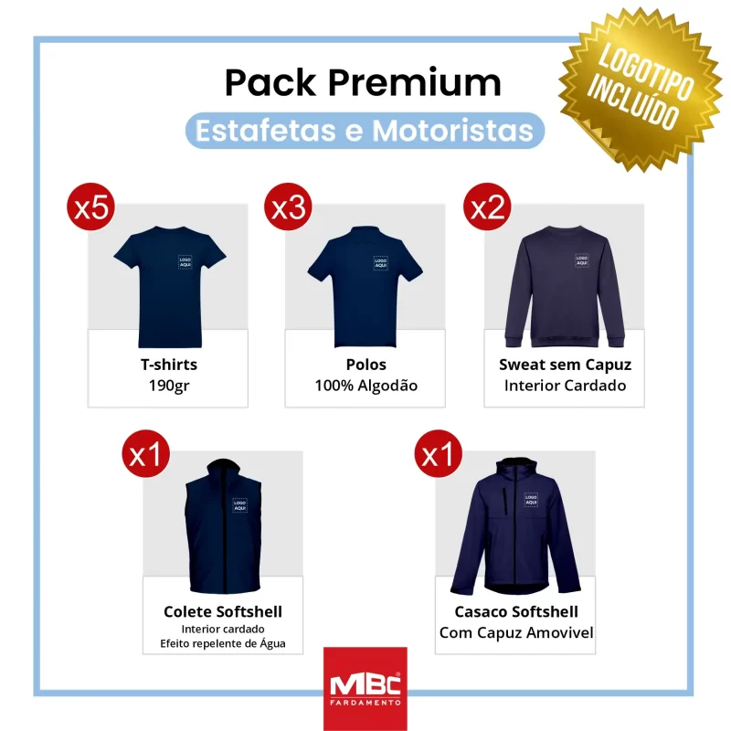Pack Premium- Estafetas e Motoristas