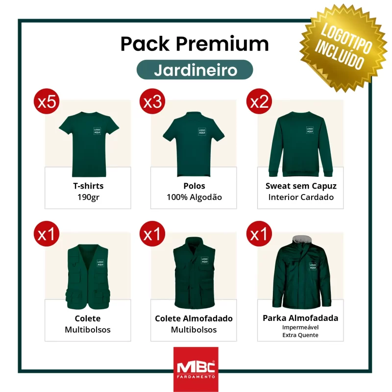 Pack Premium- Jardineiro