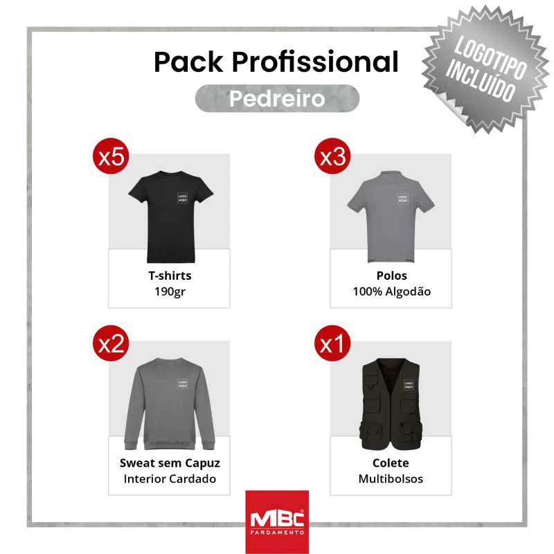Pack Profissional- Pedreiro