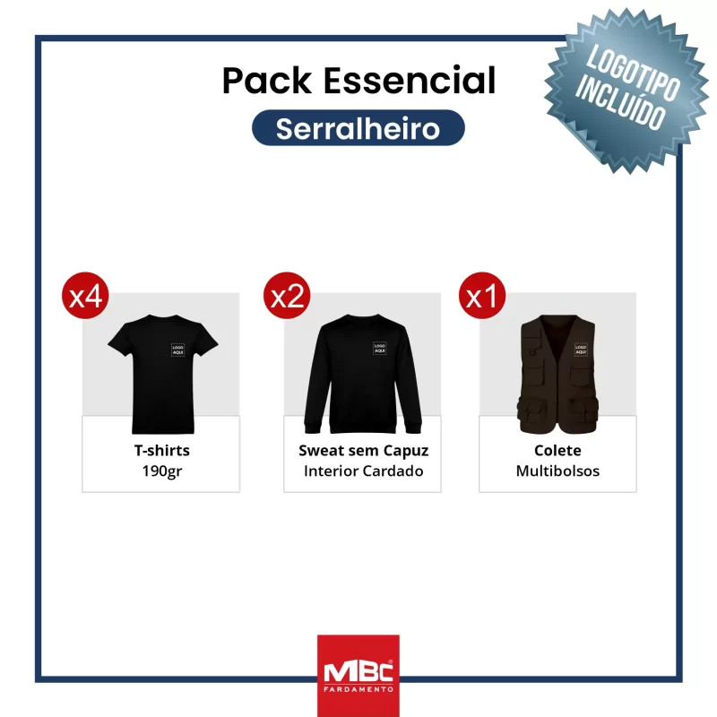 Pack Essencial- Serralheiro