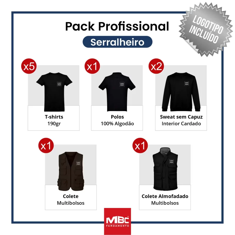Pack Profissional- Serralheiro