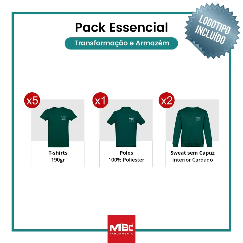 Pack Essencial- Transformação e Armazém