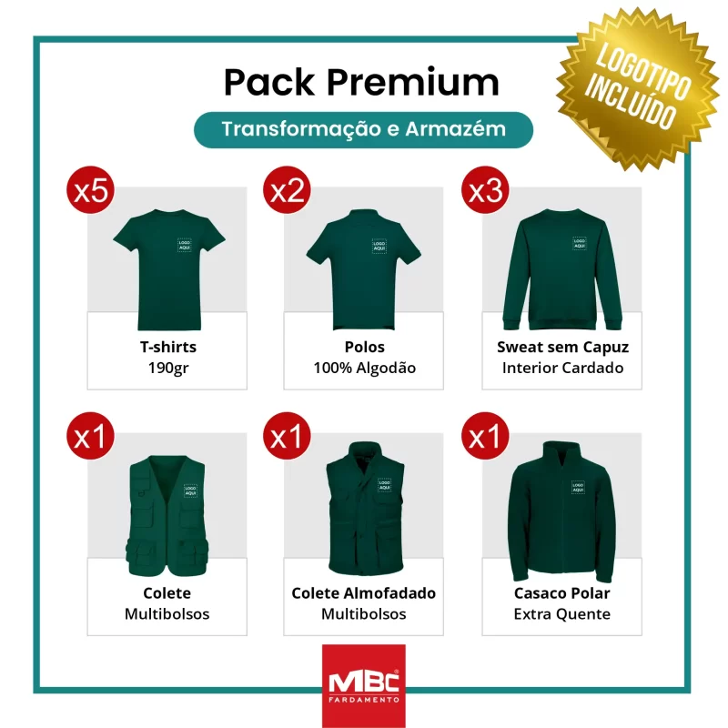 Pack Premium- Transformação e Armazém