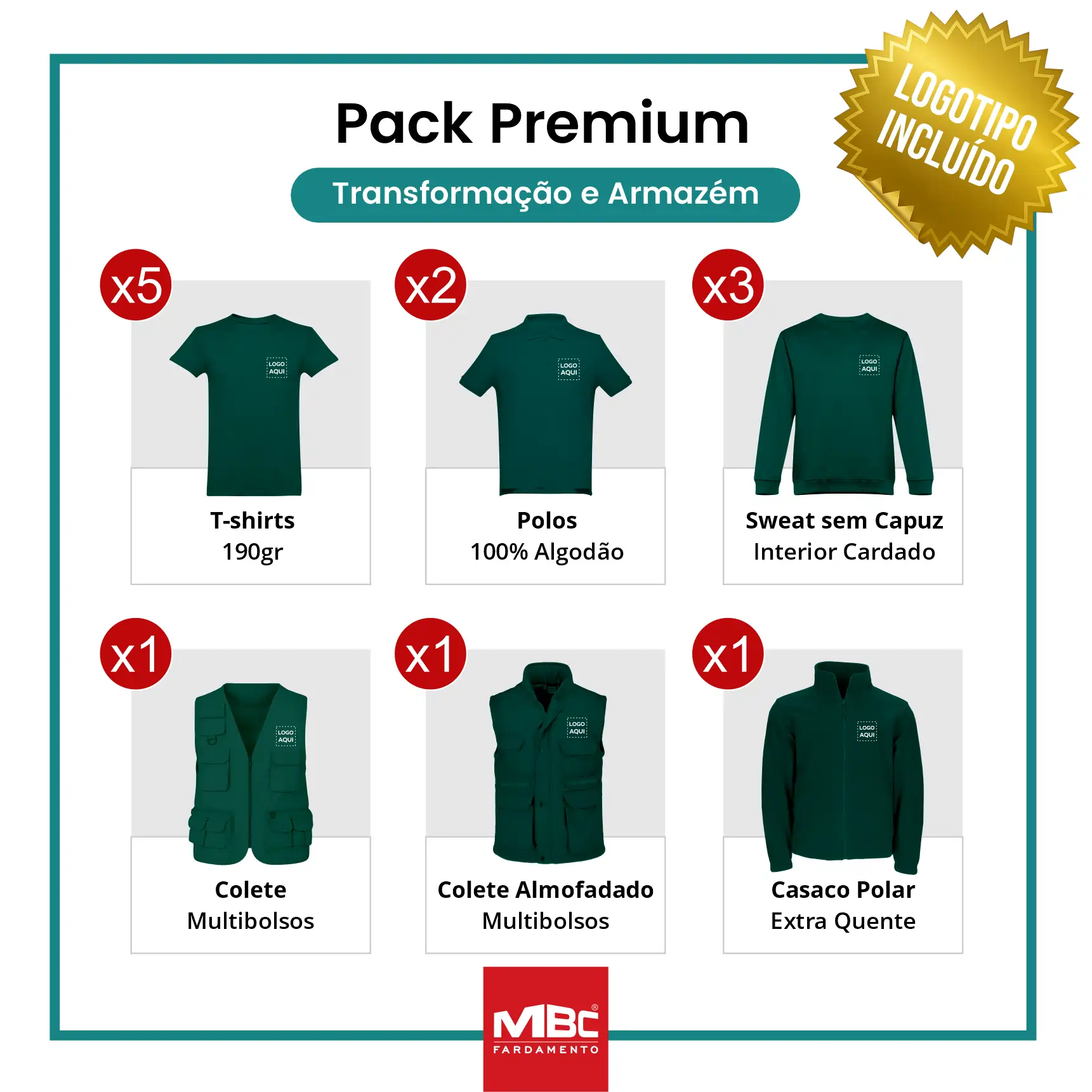 Pack Premium- Transformação e Armazém