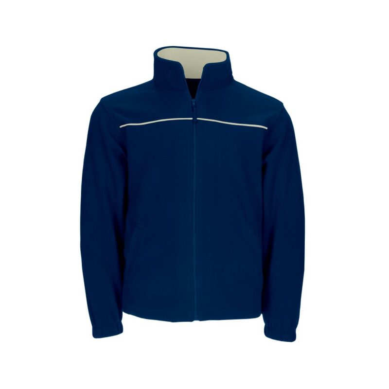 Casaco Polar Bicolor - Azul Marinho-Bege, S