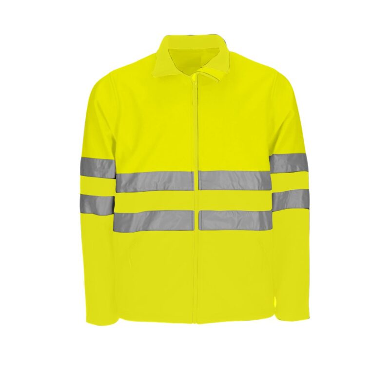 Casaco Softshell Alta Visibilidade Refletor - Amarelo Fluor