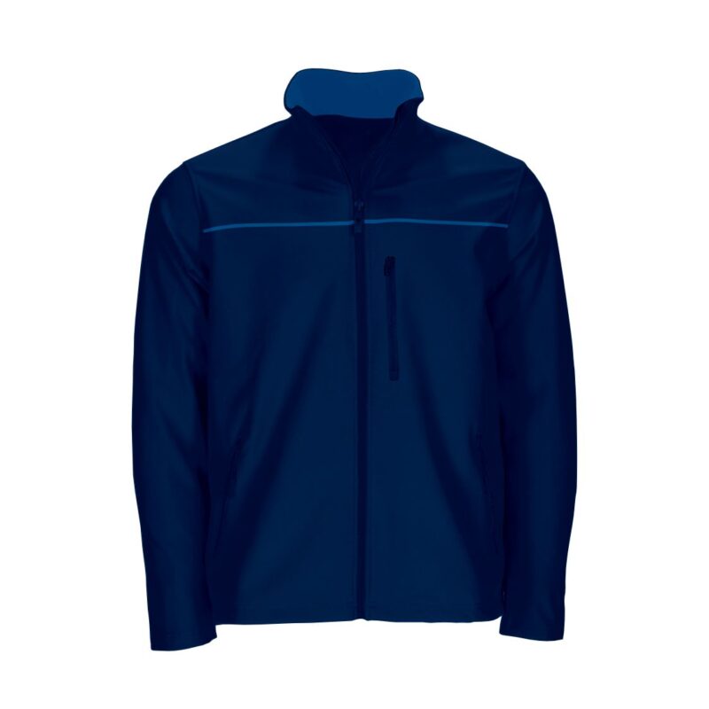 Casaco Softshell Bicolor - Azul Marinho-Azul Porto, L