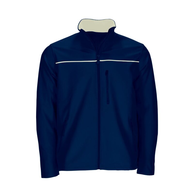 Casaco Softshell Bicolor - Azul Marinho-Bege, L