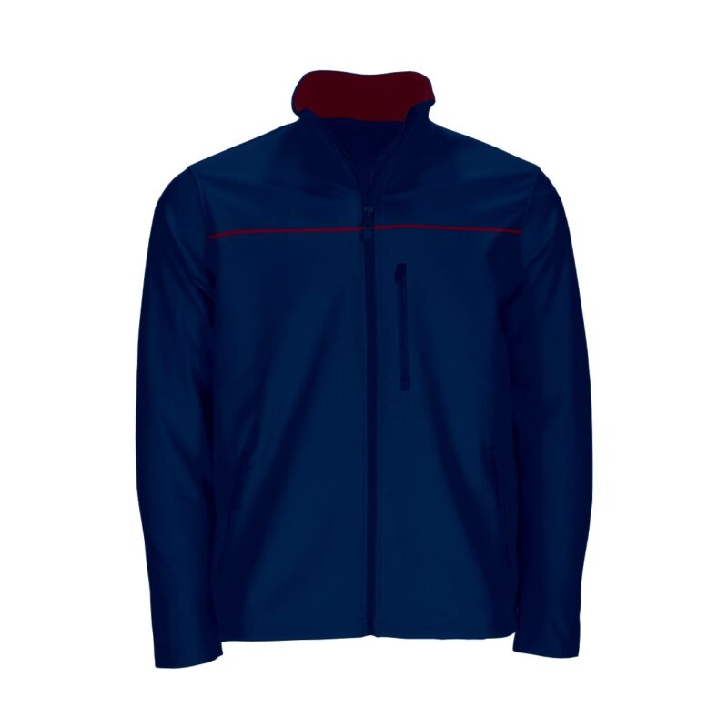 Casaco Softshell Bicolor - Azul Marinho-Grena Magno, L