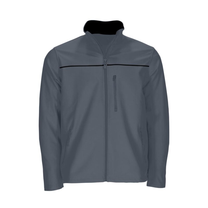 Casaco Softshell Bicolor - Cinza Cimento-Preto, XXL