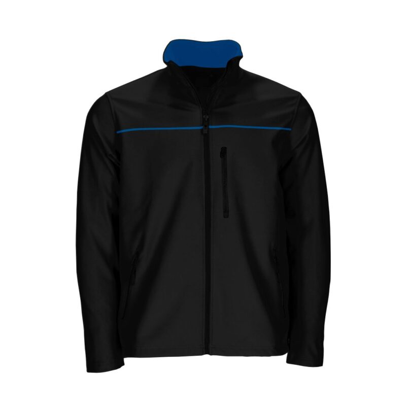 Casaco Softshell Bicolor - Preto-Azul Porto, XXL