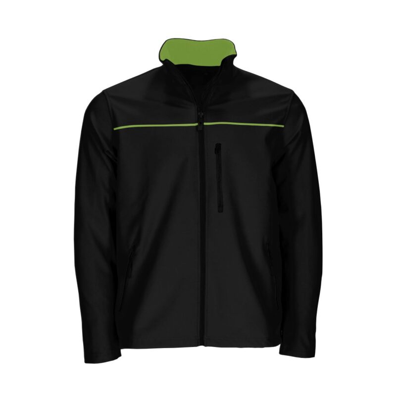 Casaco Softshell Bicolor - Preto-Verde Maçã, L
