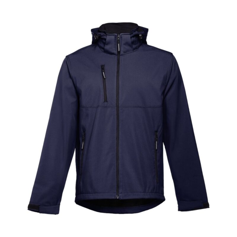 Casaco Softshell Com Capuz Amovível - Azul Marinho, S