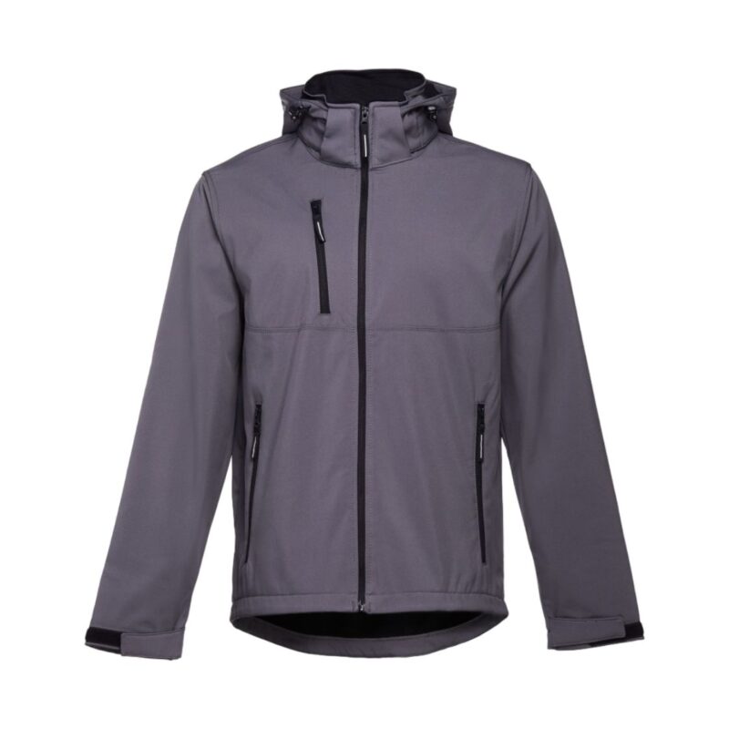 Casaco Softshell Com Capuz Amovível - Cinzento, S