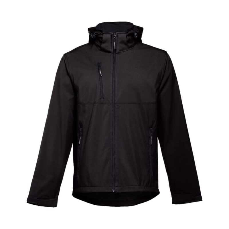 Casaco Softshell Com Capuz Amovível - Preto, S
