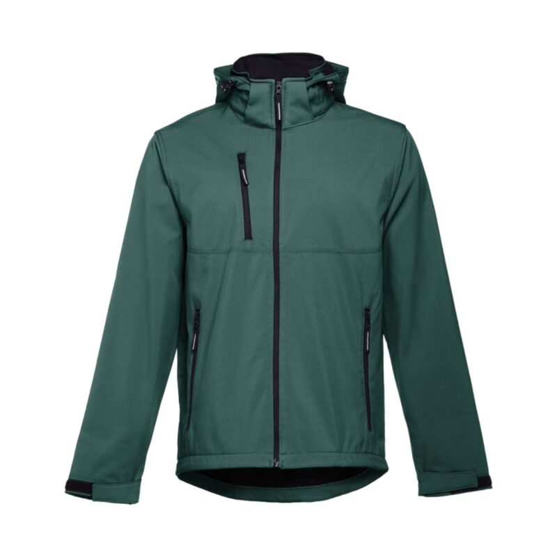 Casaco Softshell Com Capuz Amovível - Verde Floresta, S