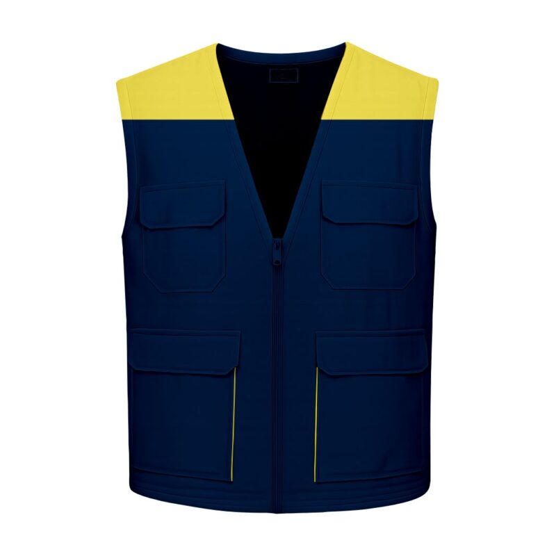 Colete Multibolsos Bicolor