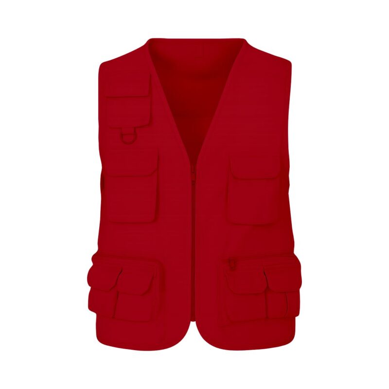 Colete Multibolsos - Vermelho
