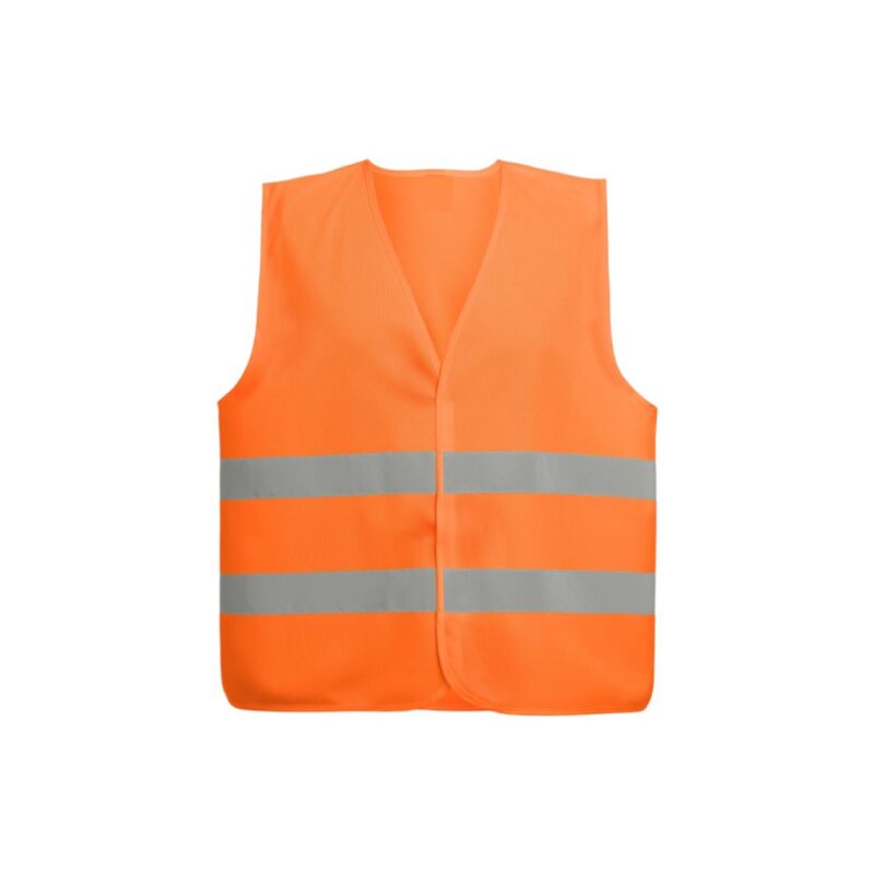 Colete Alta Visibilidade Refletor Simples - Laranja Fluor