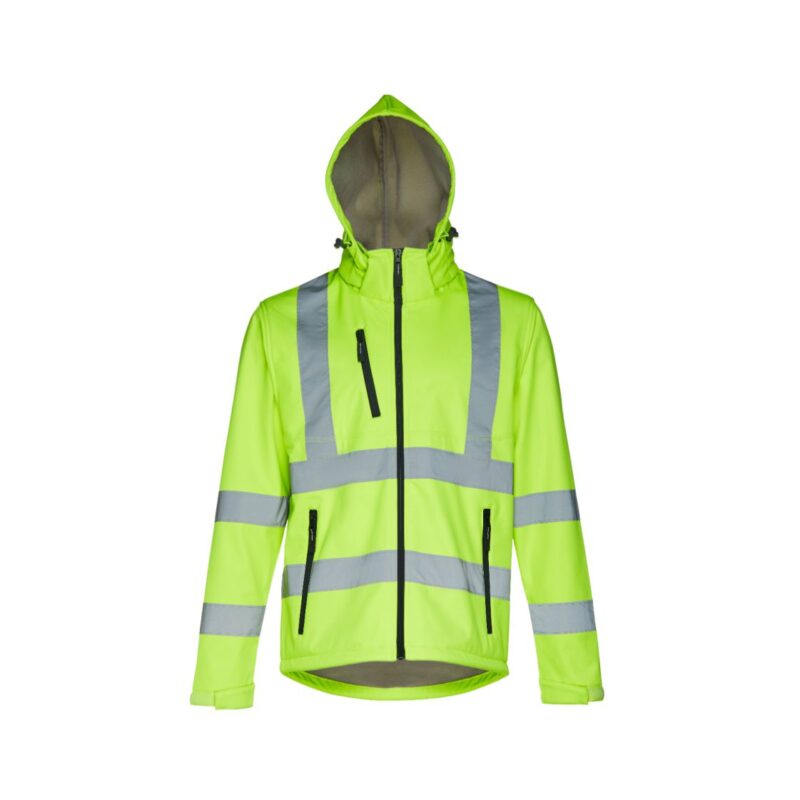 Casaco Softshell Alta Visibilidade com Capuz