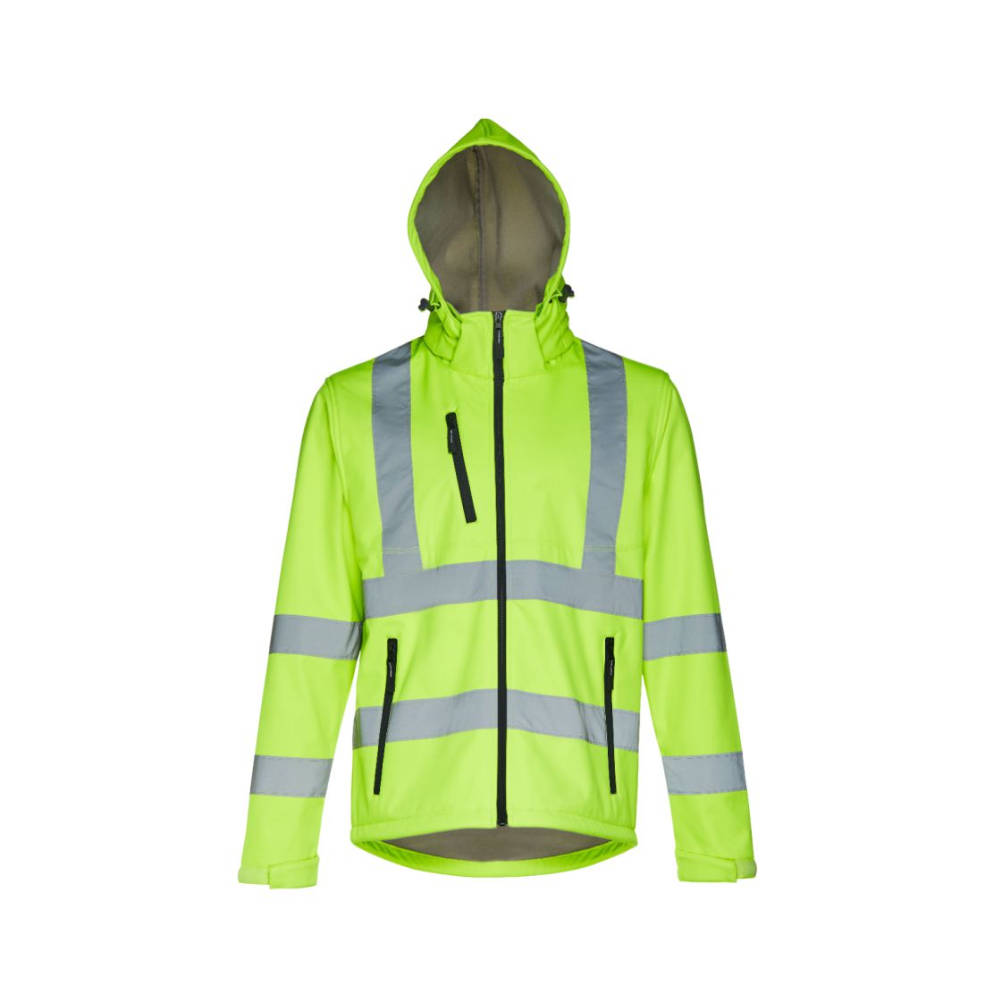 Casaco Softshell Alta Visibilidade com Capuz