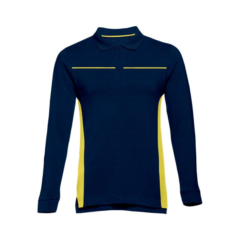 Polo Manga Comprida Bicolor