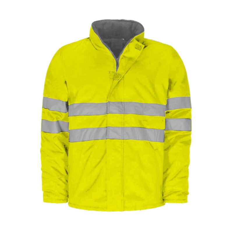 Parka Impermeável Alta Visibilidade Refletora - Amarelo Fluor