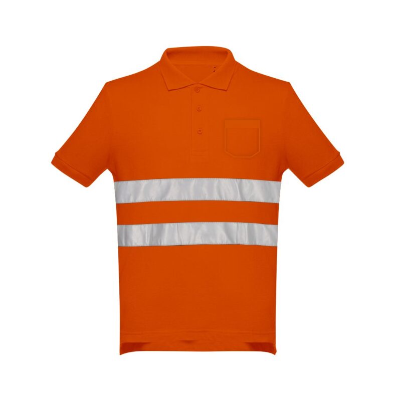 Polo Alta Visibilidade Refletor para Trabalho - Laranja Fluor, 3XL