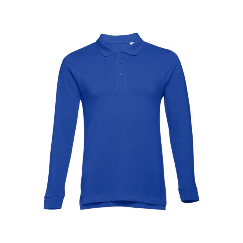 Polos de Manga Comprida - Azul Real, S