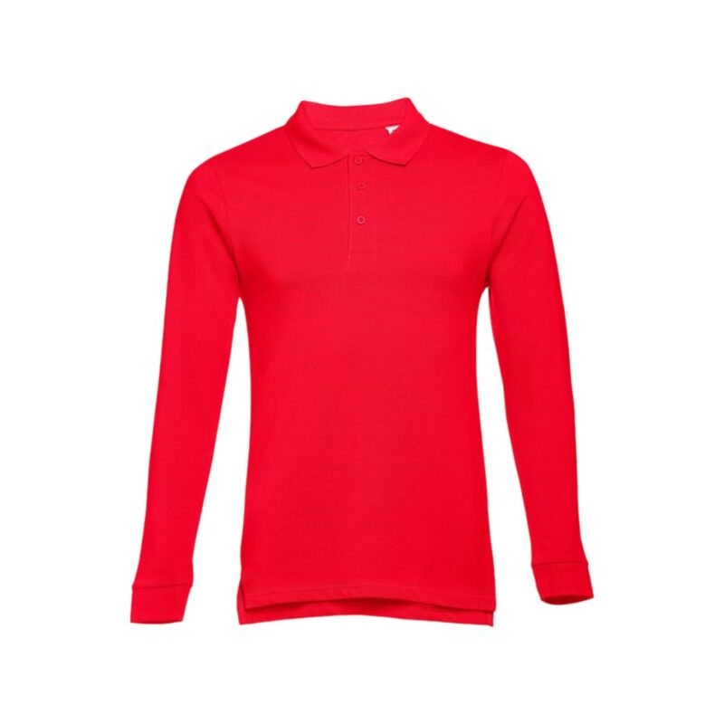 Polos de Manga Comprida - Vermelho, XL