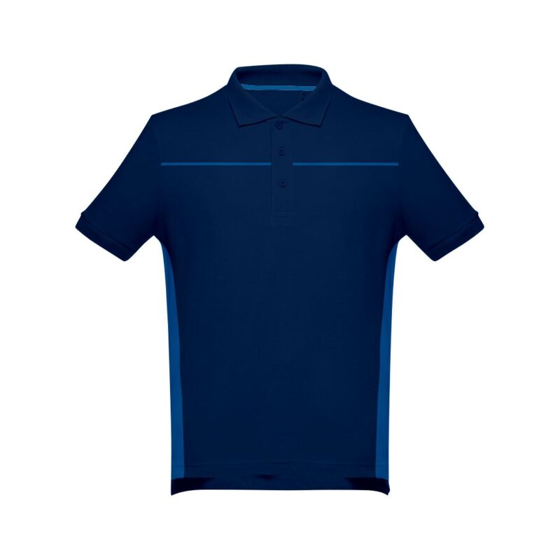Polo Unissexo Bicolor - Azul Marinho-Azul Porto, S