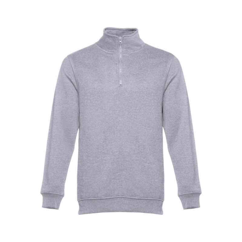Sweat Com 1/4 Fecho - Cinza Matizado