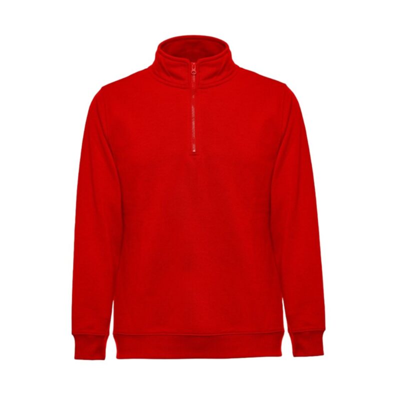Sweat Com 1/4 Fecho - Vermelho