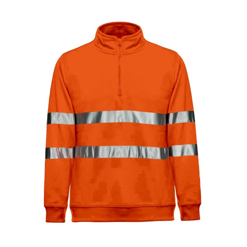 Sweatshirt Alta Visibilidade Refletora de Trabalho - Laranja