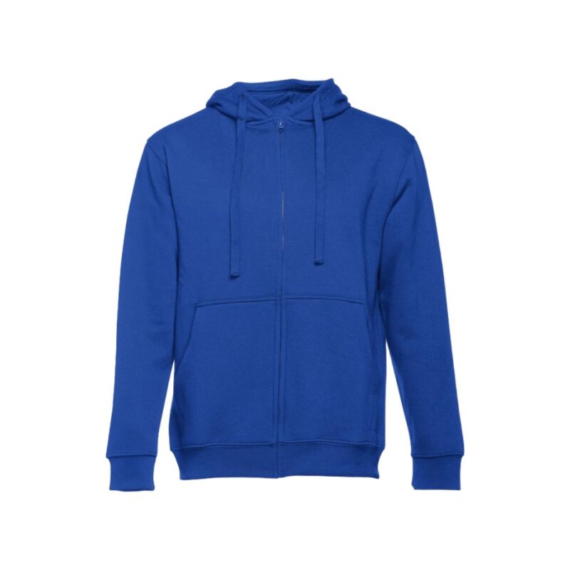 Sweat com Fecho e Capuz - Azul Real