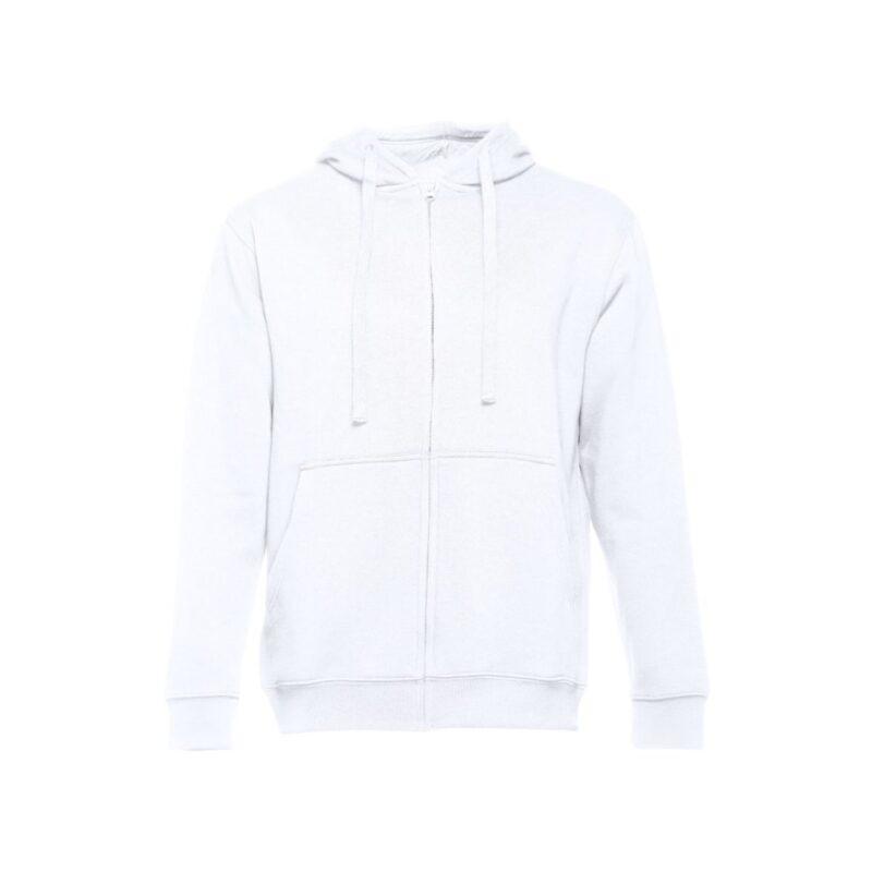 Sweat com Fecho e Capuz - Branco