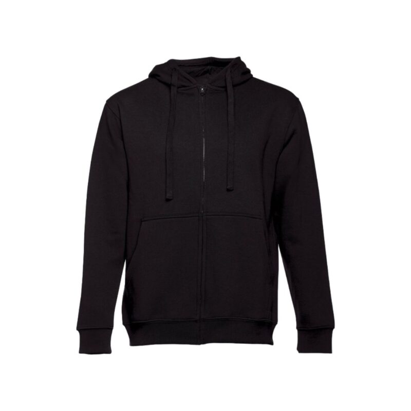 Sweat com Fecho e Capuz - Preto