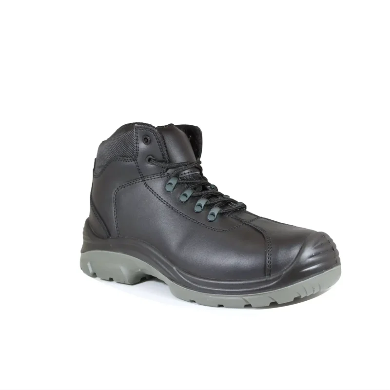 Bota de Segurança S3 Cano Alto em Pele com Biqueira Compósito e Palmilha Kevlar