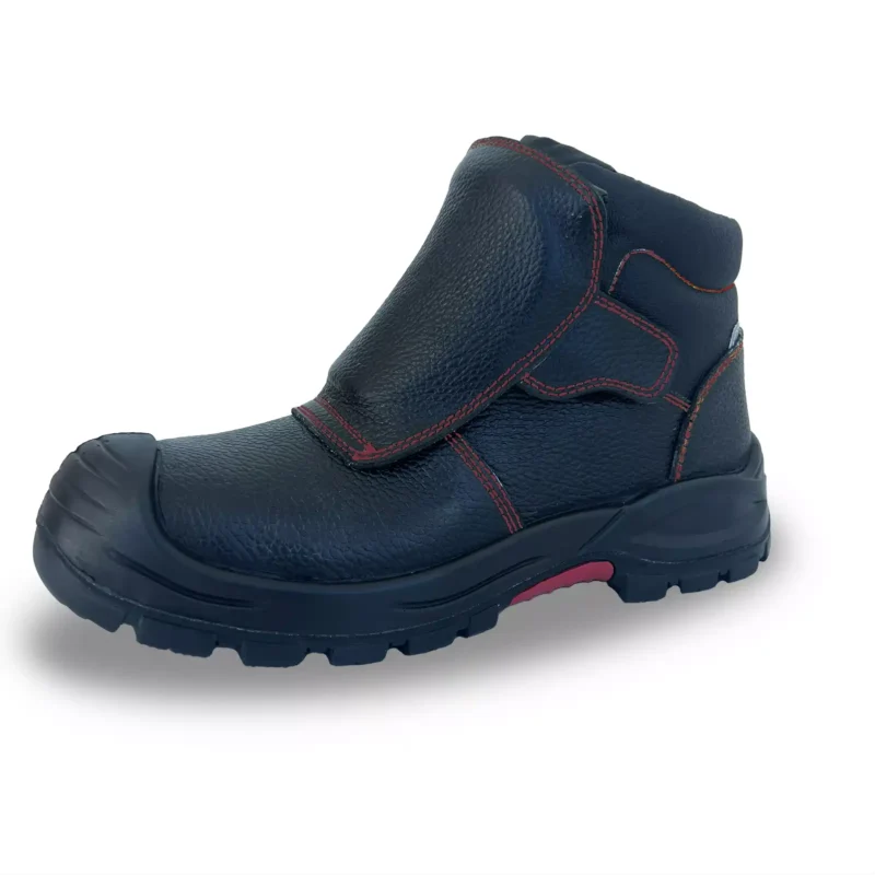Bota de Soldador S3 em Pele com Proteção Kevlar e Biqueira Compósito Antiderrapante
