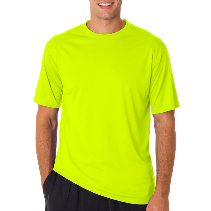 T-Shirts Unisexo 100% Poliester-  Gama Económica/Promocional - Amarelo Florescente